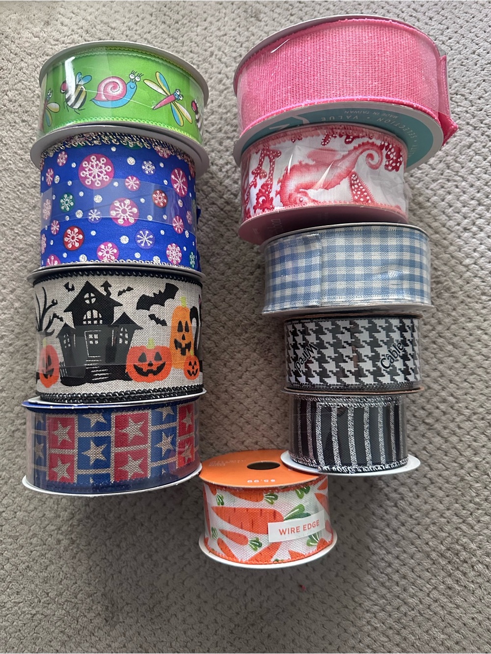 NEW- Assorted Decorative Ribbon Bundle